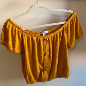 Crop top off the shoulder top size L